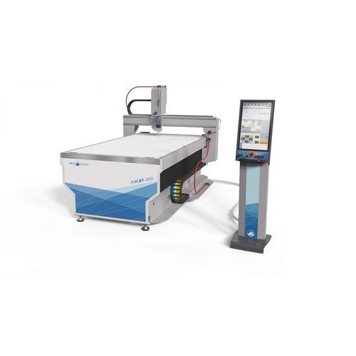 Schneidemaschine für Glas - PUREJET series - MECANUMERIC - für Verbundstoffe / für Leder / für Holz