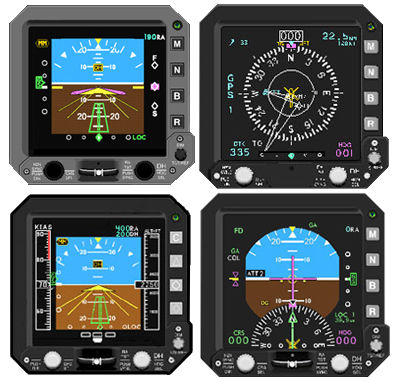 EFIS für Flugzeug - EFIS - ROGERSON KRATOS / INTHEAIRNET - für Hubschrauber / HD