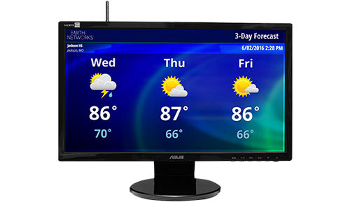 Monitor für Passagierterminal / LED - HD   - EARTH NETWORKS - für den Innenbereich