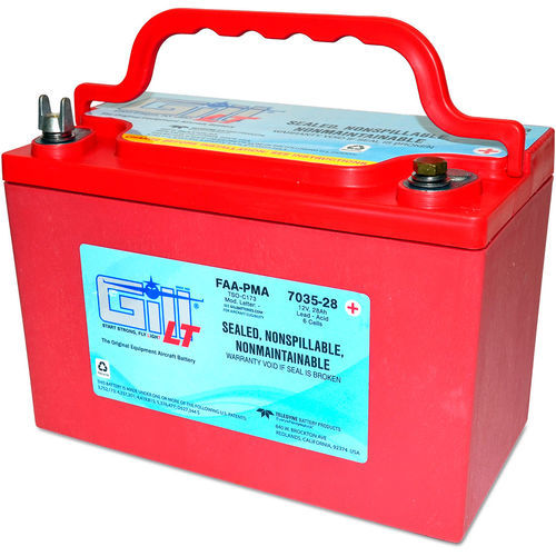 Batterie für Flugzeug - 7035-28 - Gill Electric Company - VRLA / 12 V