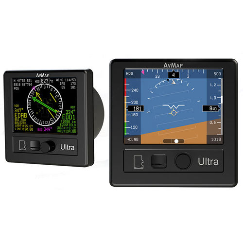 PFD für Flugzeug - Ultra - AVMAP S.r.l.U. - 320 x 240 / LCD / 12 V