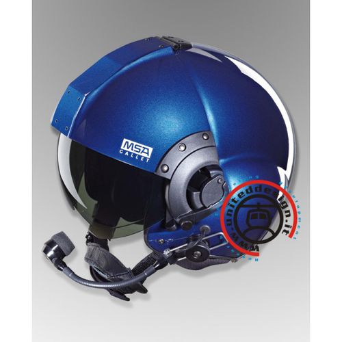 Helm für Hubschrauber - LH-350 - United Design - Demi-Jet / schwarz / grün
