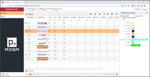 Passagiermanagement-Software - PAXTRACK MISSING PAX - RESA Airport Data Systems - Sicherheit / Tracking / für Flughafen