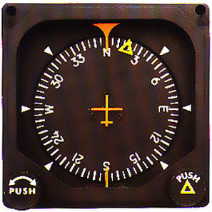 Analoges Heeadinglock - 52D254M  - Century Flight Systems lnc. - für Flugzeug / 3" / beleuchtet