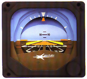 Digitaler künstlicher Horizont - 52D188  - Century Flight Systems lnc. - 3" / mit Elektromotor