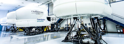 Flug-Simulationskabine - FlightSafety International - für Trainingszwecke / Cockpit / Airbus
