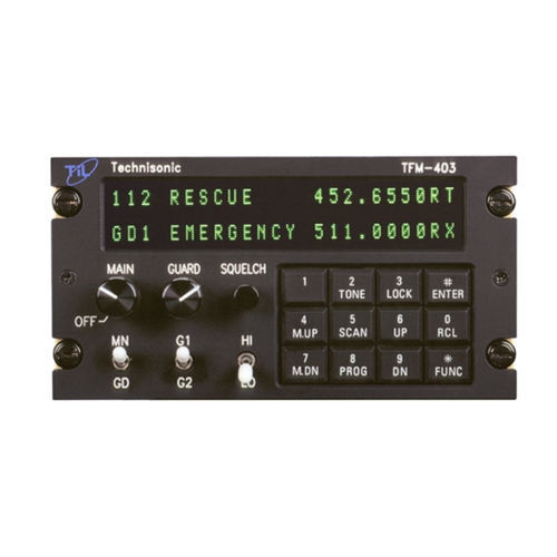 UHF-Audiopaneel - TFM-403  - Technisonic Industries Ltd. - für Flugzeug / für Schalttafeleinbau