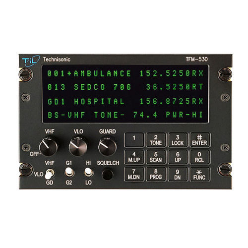 VHF-Audiopaneel - TFM-530  - Technisonic Industries Ltd. - für Flugzeug / für Schalttafeleinbau