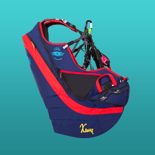 Gurtzeug für Gleitschirm - XEMA² - Icaro paragliders - für Fallschirm / Einsitzer / Sitzposition