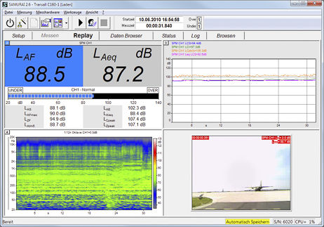 Lärmmanagementsoftware - cam Video - Sinus Messtechnik GmbH - Mess / für Flughafen