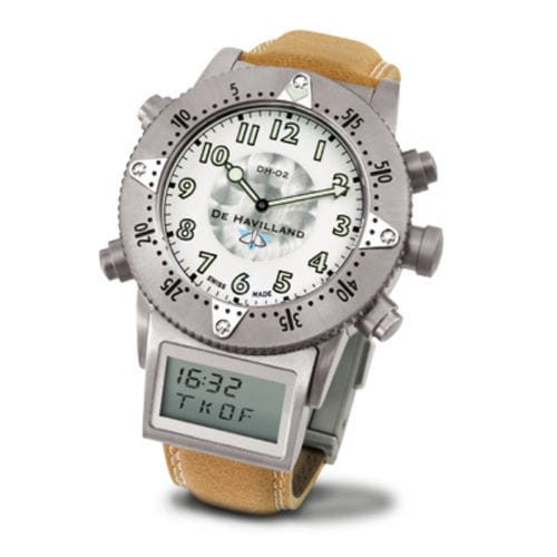 Armbanduhr für Piloten - DH02  - DE HAVILLAND WATCHES - Aviator / mit Höhenmesser / Automatikaufzug