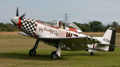 Flugzeug für Schulen - T-51D  - Titan Aircraft - einmotorig / 4-Takt-Motor / Einsitzer
