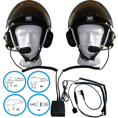 Headset für Piloten - UFQ THMS-2 - U Fly Quiet Headsets & Helmets - für Ultraleichtflieger / für ground support / schallisolierend