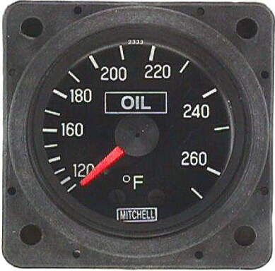 Temperaturanzeiger - D1-111-5094 - Mitchell Aircraft Products, Inc. - analog / für Motoren / für Flugzeug