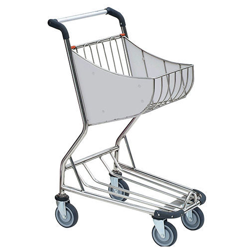 Duty-Free-Wagen / für Flughafenterminal - HI-CA-80	 - Handle-iT Ltd - 4 Räder / für Passagiere / Edelstahl