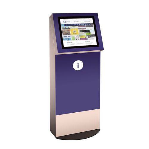 Interaktive Säule / Information - Protouch Manufacturing - für Flughafen / mit Touchscreen / beleuchtet