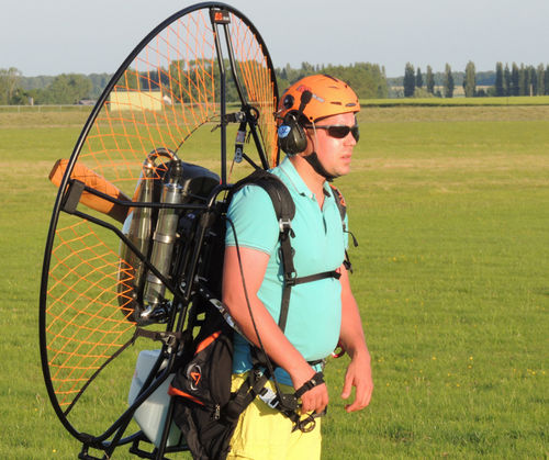 Einsitzer-Motorschirm - Classic - AIR LIGHT SYSTEMS - Tandem / mit Kolbenmotor / mit Fußbetätigung