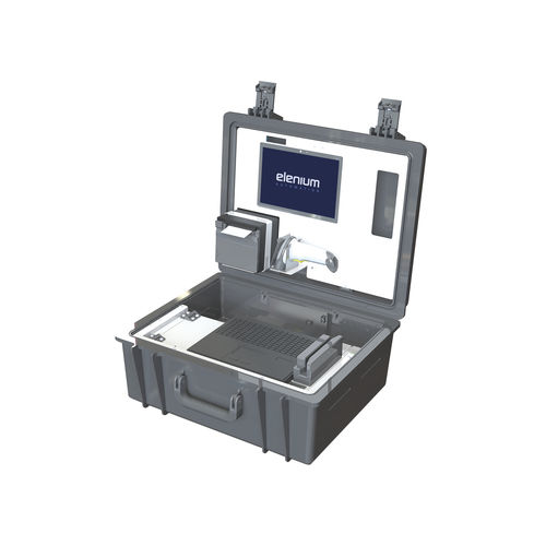 Selbstbedienungs-Gepäckablage - Y-Type - Elenium Automation - mit Drucker / mit Bordkartenleser / mit Ausweislesegerät