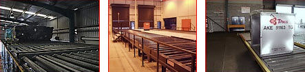 Rollenförderer - McGrath Industries - für Waren / horizontal / für Flughafen