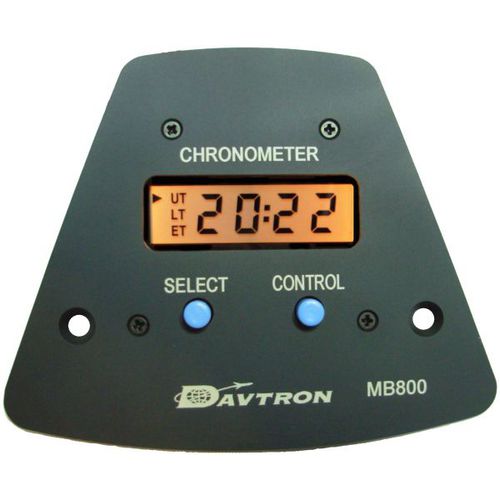 Uhr für Flugzeug - MB800 series   - Davtron, Inc. - elektronisch / Quarz / beleuchtet