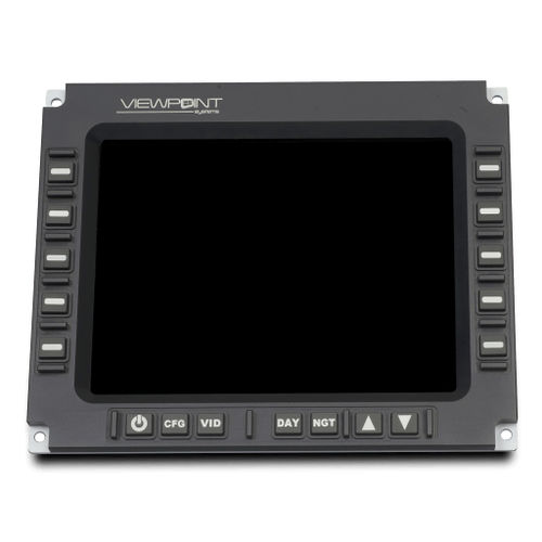 Bildschirm für Flugzeugkabine / für Fluginstrumente - VPT-10-MIL - ViewPoint Systems - 1024 x 768 / mit LED-Anzeige