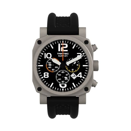 Aviator-Armbanduhr - NAV-01-CH-SS - TRINTEC - Chronograph / Quarz