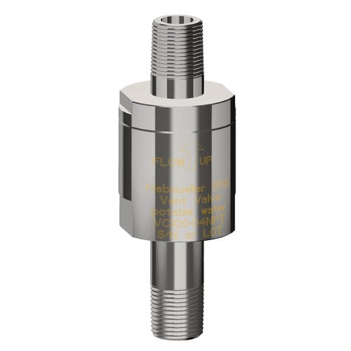 Ventil für Trinkwasser - VC100-04NPT - Hebmüller Aerospace - für Flugzeug / Entlüftung
