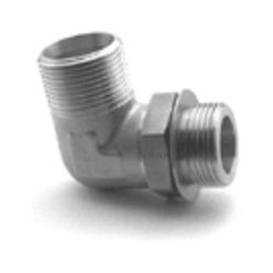 Gewindeanschluss - 080220 - B&E Manufacturing Company - Ringverschraubung / 90°-Winkel / für Luft und Gas