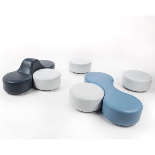 Modulares Sofa - MOLECOLA - Altek Italia Design Srl - für Flughafen / rund / Stoff