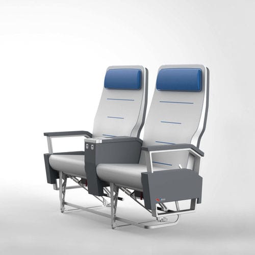 Flugzeugsitz - HEMERA - JHAS SPA - für Economy Class / mit Armlehnen