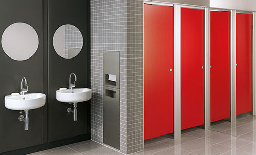 Sanitärkabine für Toilette für Flughafen - Centurion - Venesta - Laminat / Aluminium