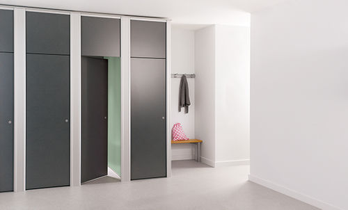 Sanitärkabine für Toilette für Flughafen - Centurion Full Height - Venesta - Laminat / Aluminium