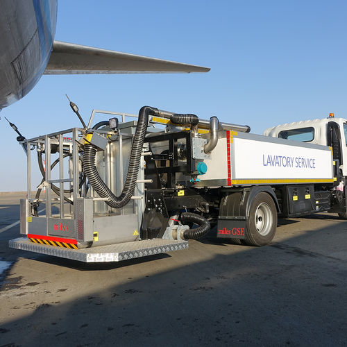 Entsorgungsfahrzeug für Fahrzeugtoiletten / mit Eigenantrieb - 6022 - MILES GSE - für Flughafen