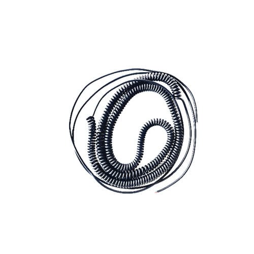 Kabel / fur Luftfahrt-Kopfhörer - 18028G-28 - Inbertec - Audio/Video / Spiral / flexibel
