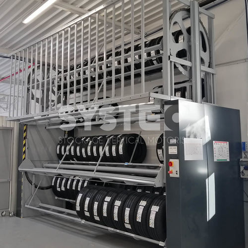 Lagersystem für Räder - Systeo Industrie - vertikal / automatisiert / für Flugzeug