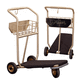Gepäckwagen für Flughafenterminal / mit 3 Rädern / offen / für Passagiere
