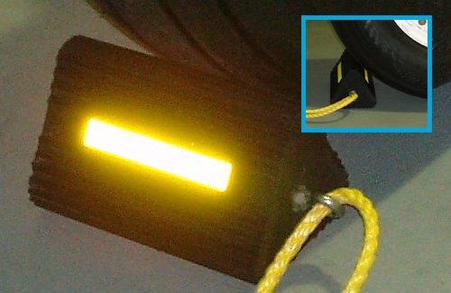 Calzo para rueda para aeronave - NBWC-6 - Newbow Aerospace - de caucho
