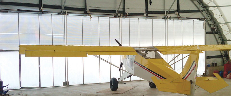 Hangar para avión - ClearSpan Fabric Structures - para helicóptero