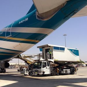 vehículo elevador de servicio de catering para aeropuerto