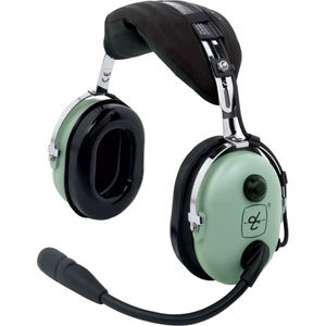 casco con micrófono para helicóptero