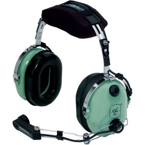 casco con micrófono para helicóptero