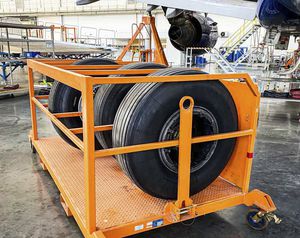 carrito de servicio para avión