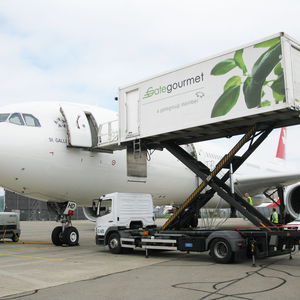 vehículo elevador de servicio de catering para aeropuerto