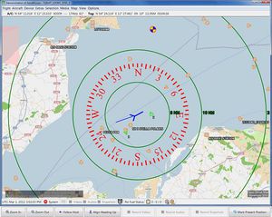 sistema de gestión de vuelo para avión