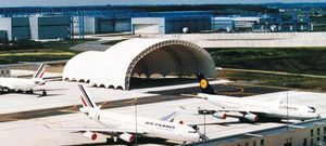 hangar para avión