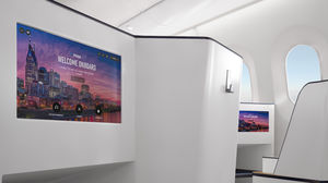 pantalla para cabina de avión para el entretenimiento a bordo 1