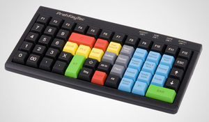 teclado con lector MSR / con lector de tarjetas / para aeropuerto