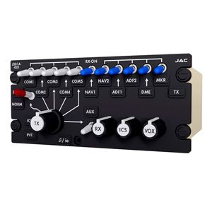 panel de audio / para avión / montado en panel