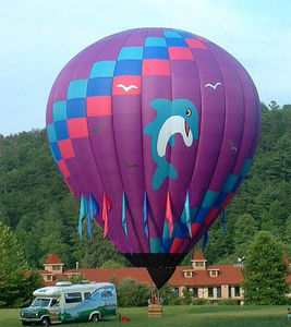 globo aerostático para el transporte de personas