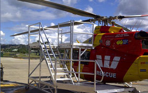 dock aeronáutico para helicóptero